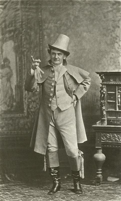 Joe Jefferson as Bob Acres (engraving) by English School