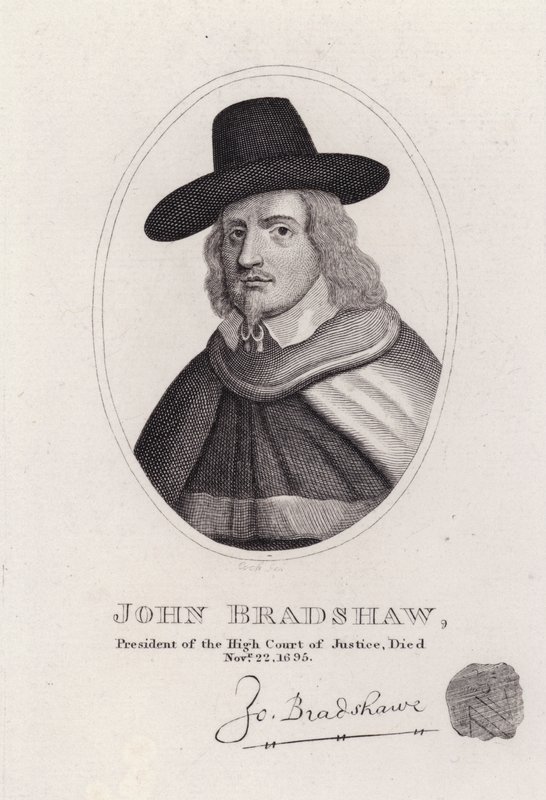John Bradshaw, English judge who was President of the High Court of Justice for the trial of King Charles I in 1649 by English School