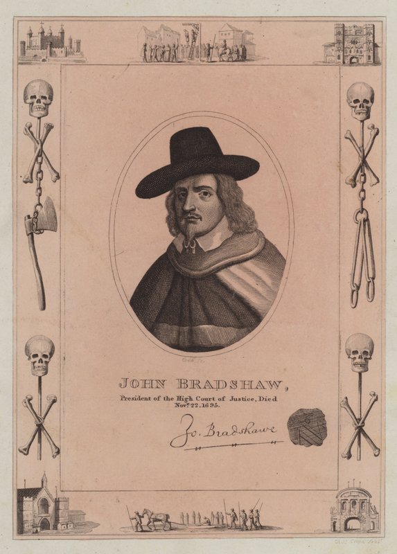 John Bradshaw, President of the High Court of Justice, Died 22 November 1695 by English School