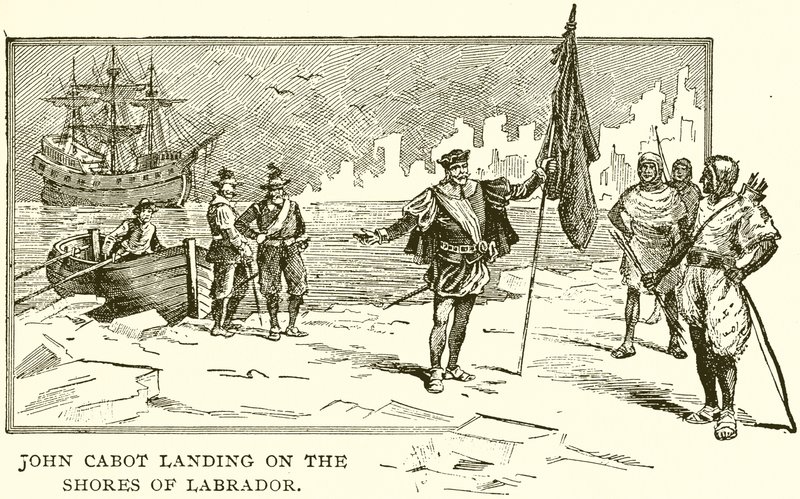 John Cabot Landing on the Shores of Labrador by English School