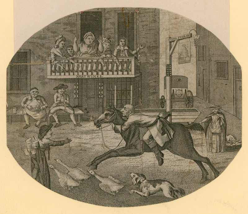 John Gilpin of Cheapside, London, going farther than he intended by English School