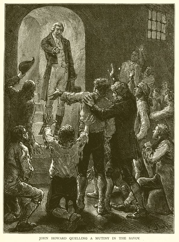 John Howard quelling a Mutiny in the Savoy by English School