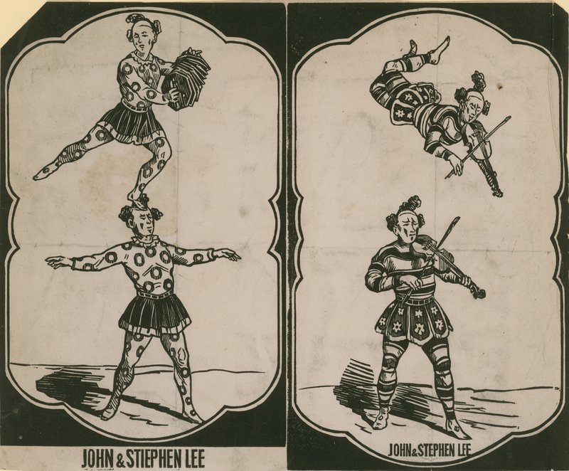 John Lee and Stephen Lee, circus acrobats and musicians by English School