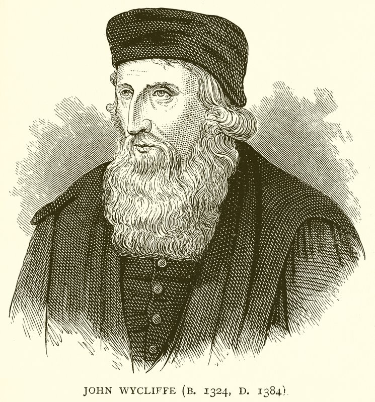 John Wycliffe (B. 1324, D. 1384) by English School