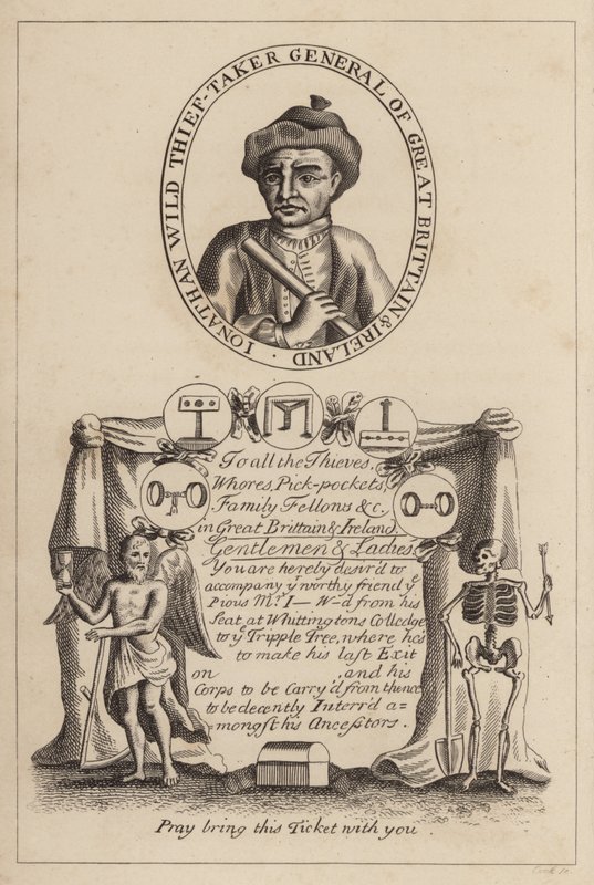 Jonathan Wild, Thief-Taker General of Great Britain and Ireland by English School