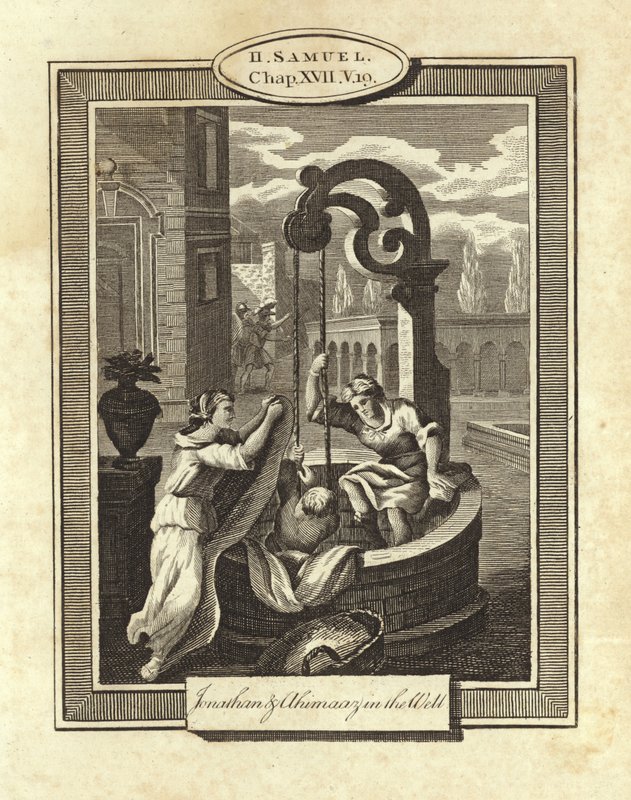 Jonathan and Ahimaaz in the well by English School
