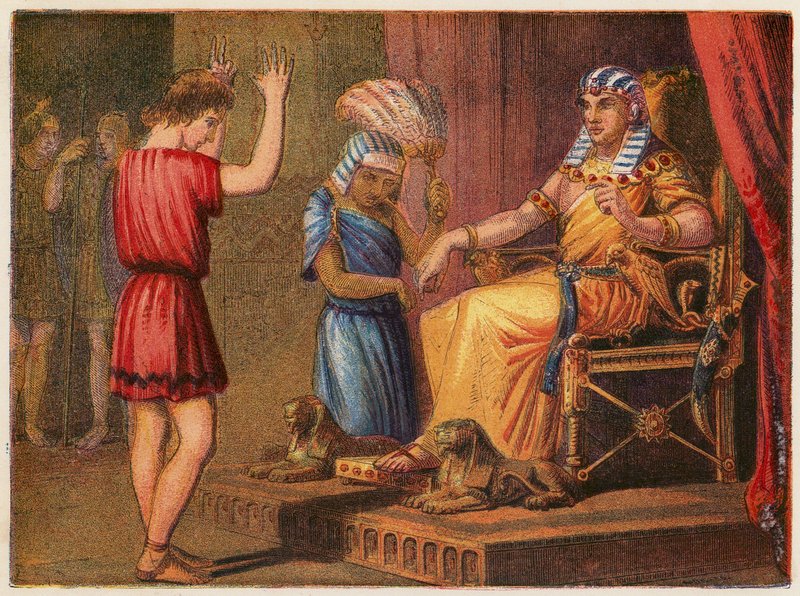 Joseph Before Pharaoh by English School