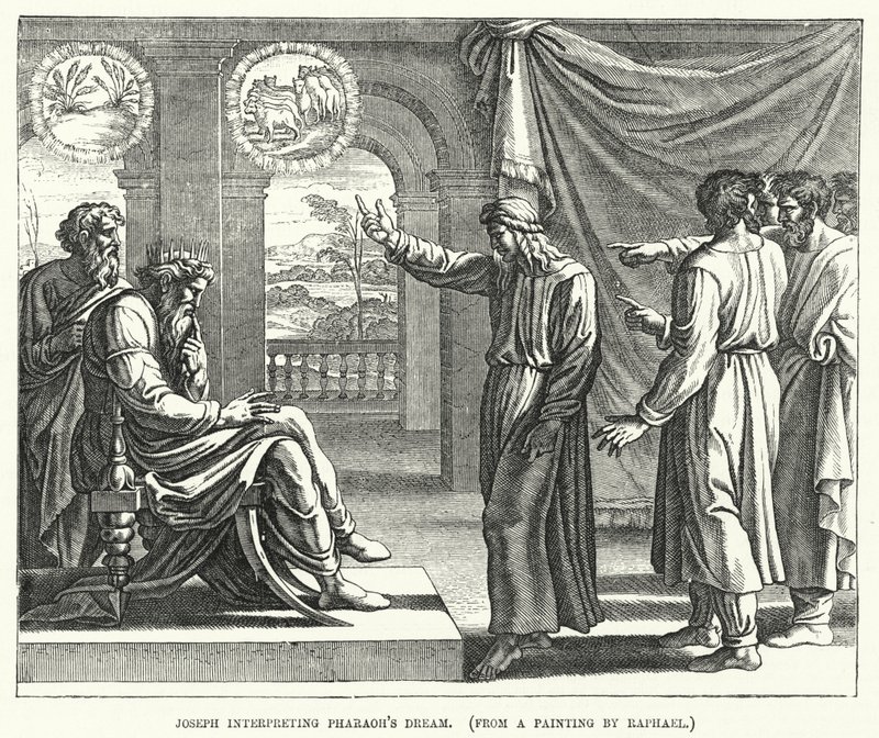 Joseph interpreting Pharaoh