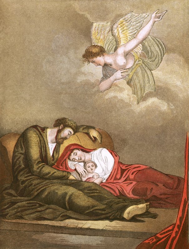 Joseph warned to fly into Egypt by English School
