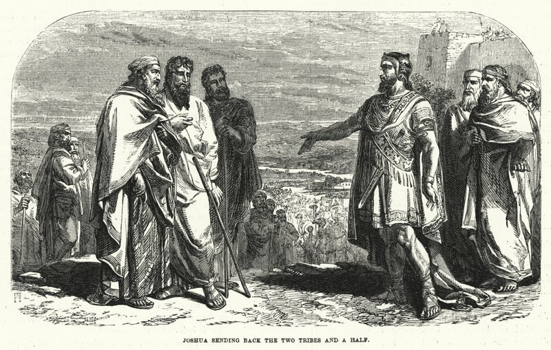 Joshua Sending Back the Two Tribes and a Half by English School