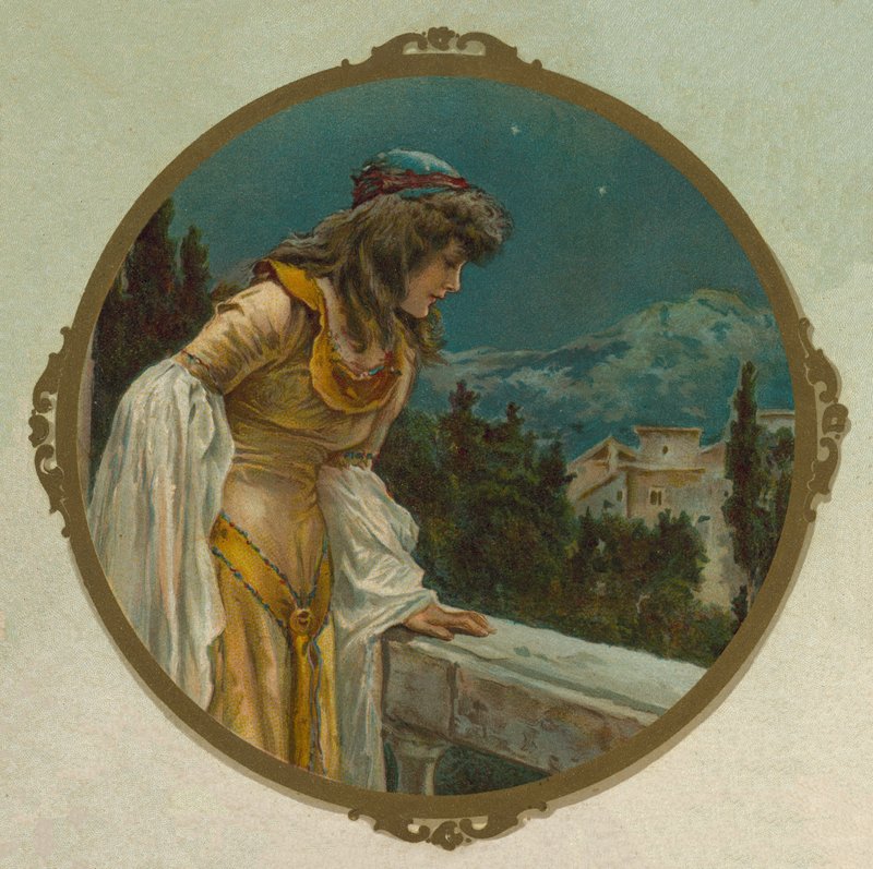 Juliet on Her Balcony, Scene from Shakespeare