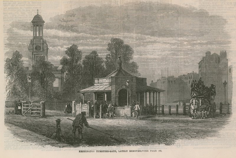 Kennington Turnpike Gate by English School
