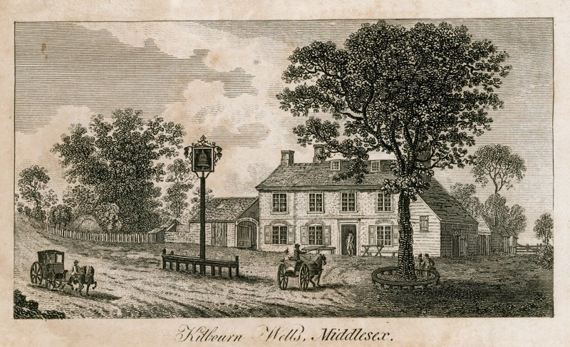Kilbourn Wells, Middlesex by English School