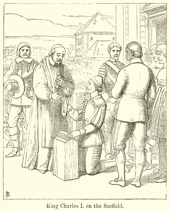King Charles I on the Scaffold by English School