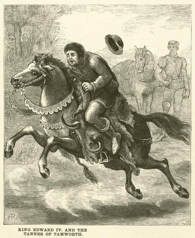 King Edward IV and the Tanner of Tamworth (engraving) by English School