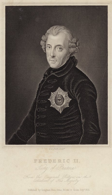 King Frederick II of Prussia by English School