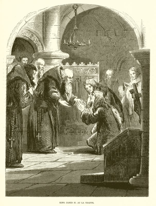 King James II at La Trappe by English School