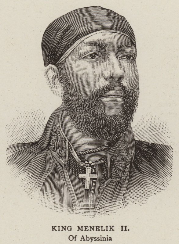King Menelik II by English School