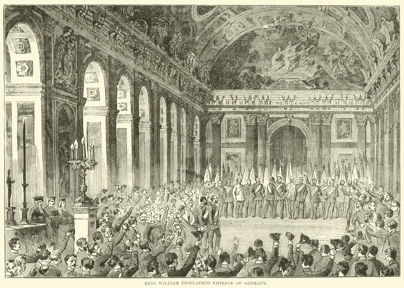 King William Proclaimed Emperor of Germany by English School