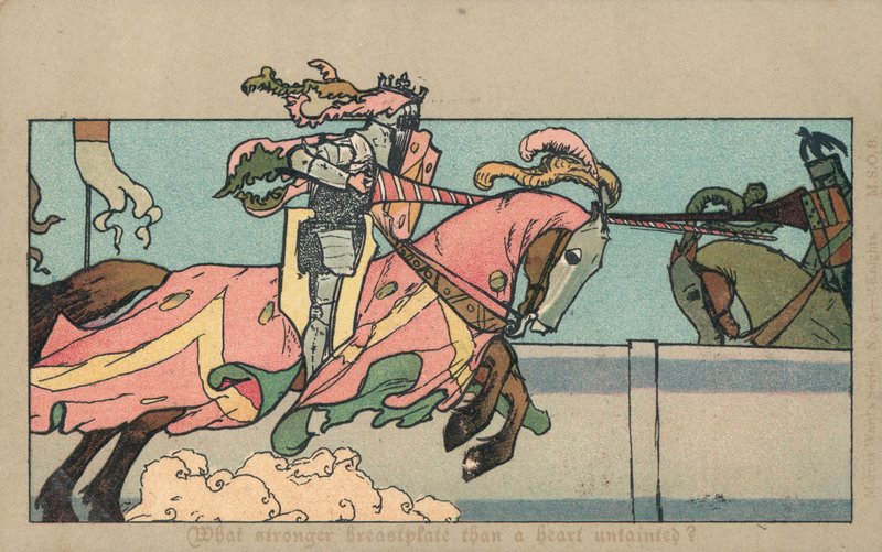 Knights on Horseback by English School
