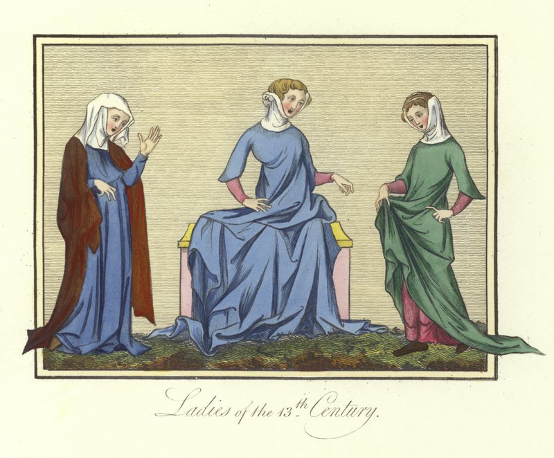 Ladies of the 13th Century by English School