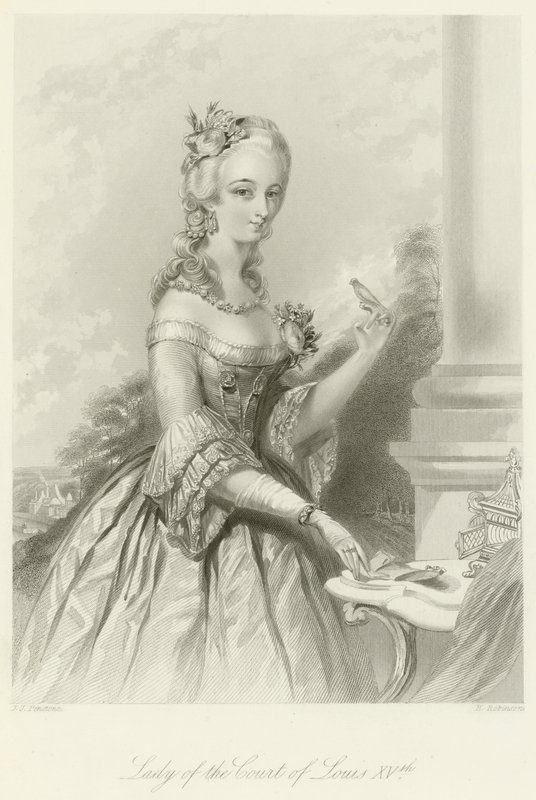 Lady of the Court of Louis XV by English School