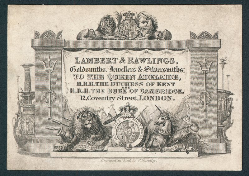 Lambert & Rawlings, goldsmiths, jewellers & silversmiths by English School