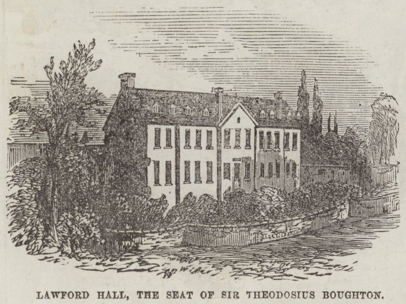 Lawford Hall, the Seat of Sir Theodosius Boughton by English School