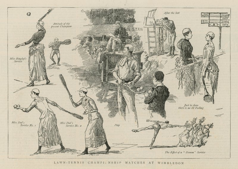 Lawn Tennis Championship Matches at Wimbledon by English School