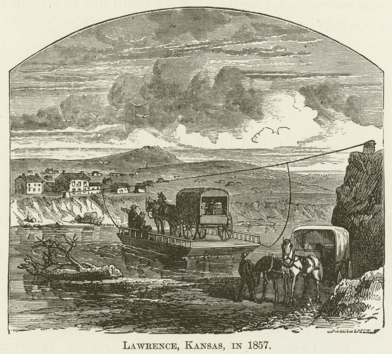 Lawrence, Kansas, in 1857 by English School