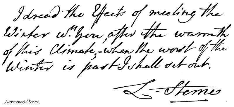 Lawrence Sterne by English School