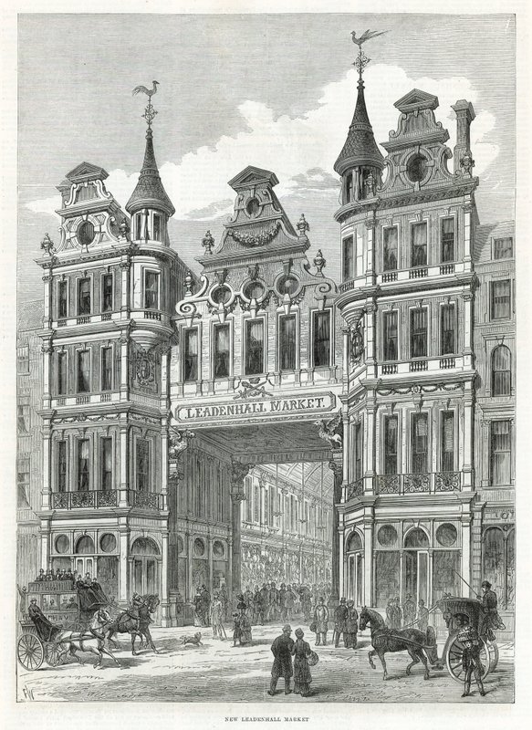 Leadenhall Market by English School