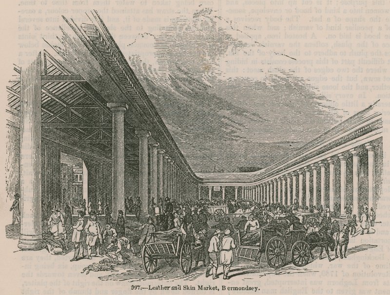 Leather and Skin Market, Bermondsey, London by English School
