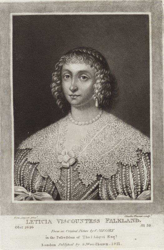 Leticia Viscountess Falkland by English School