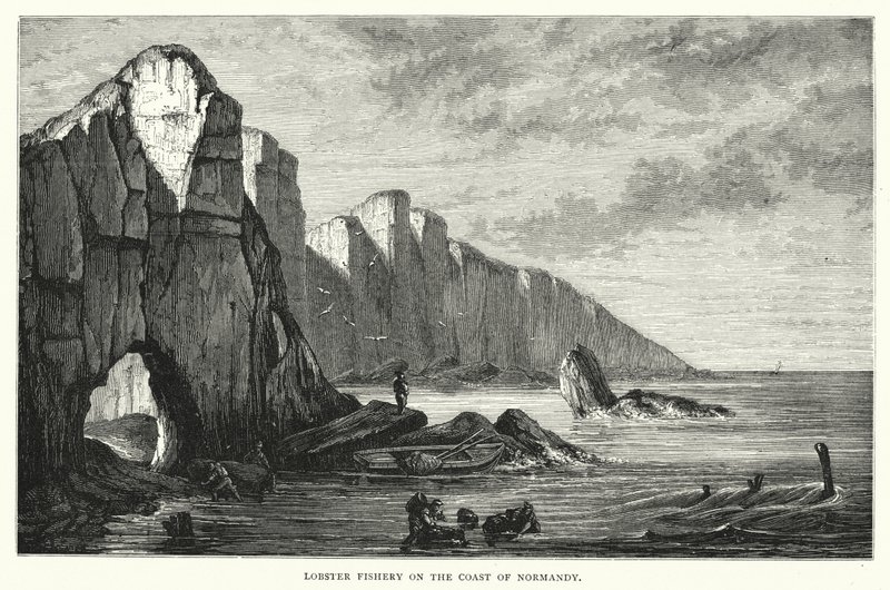 Lobster Fishery on the Coast of Normandy by English School