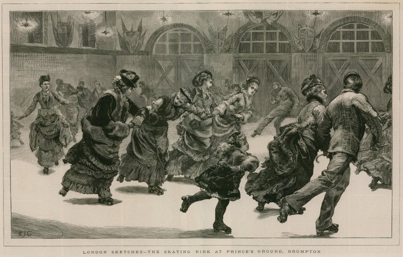 London Sketches: The Skating Rink at Prince