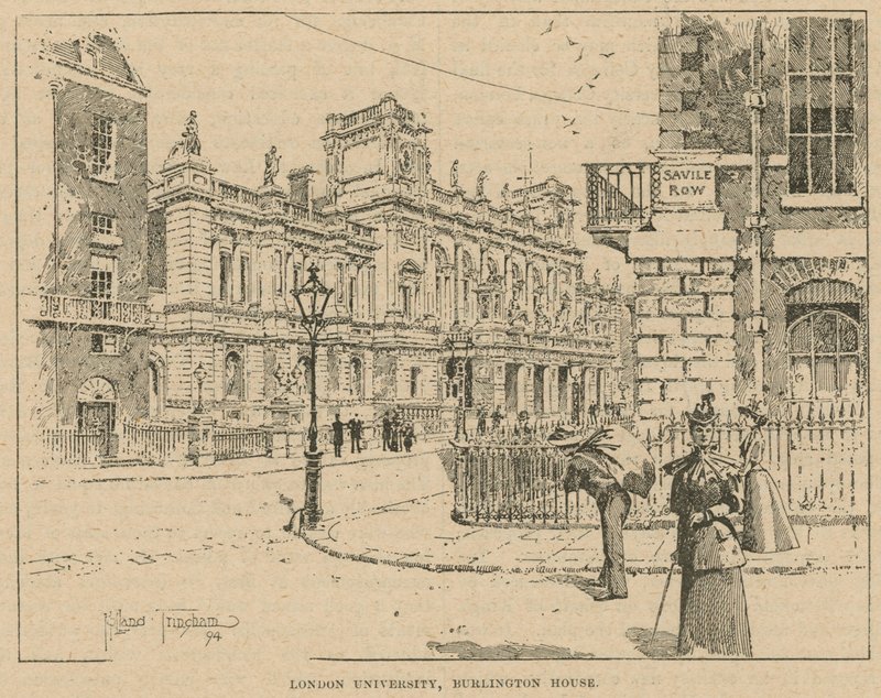 London University, Burlington House by English School