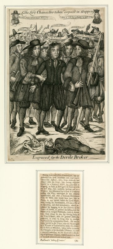 Lord Chancellor Jefferies Arrested in Wapping by English School