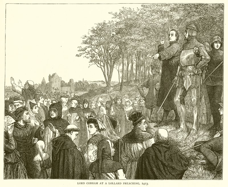Lord Cobham at a Lollard Preaching, 1413 by English School