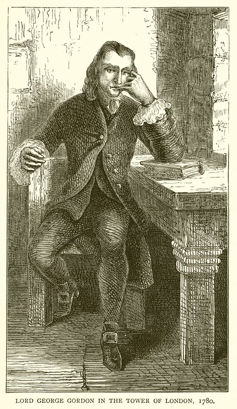 Lord George Gordon in the Tower of London, 1780 by English School