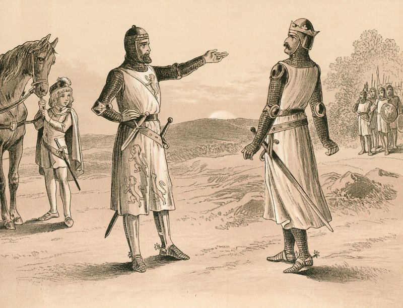 Lord Pembroke and Bruce Before the Battle of Methven by English School