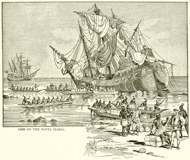 Loss of the Santa Maria by English School