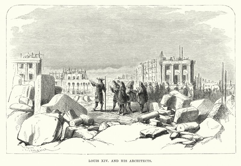 Louis XIV and His Architects by English School