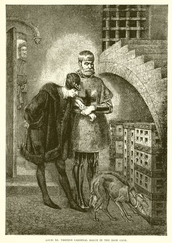 Louis XI Visiting Cardinal Balue in the Iron Age by English School