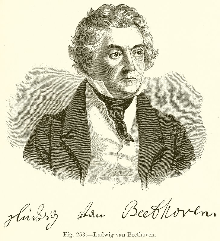 Ludwig Van Beethoven by English School
