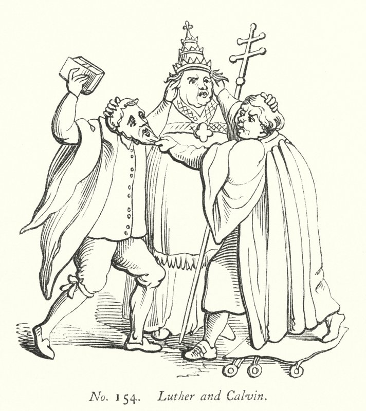 Luther and Calvin by English School