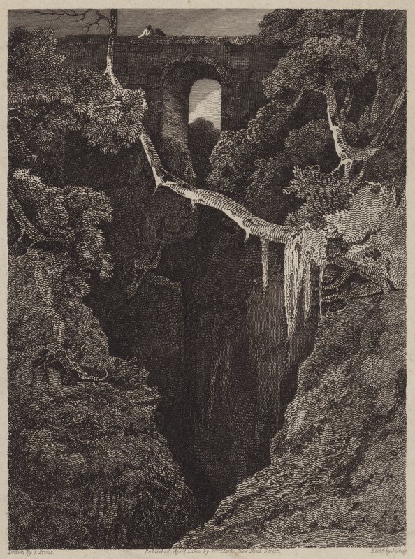Lydford Bridge by English School