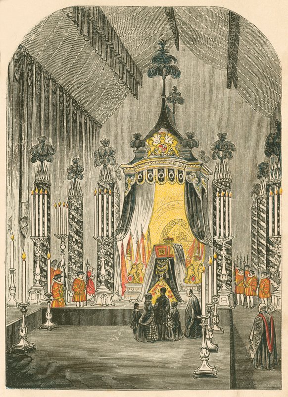 Lying in State of the Duke of Wellington by English School
