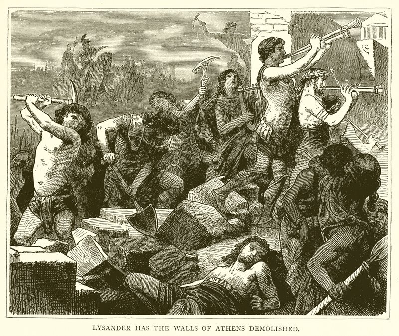 Lysander Has the Walls of Athens Demolished by English School