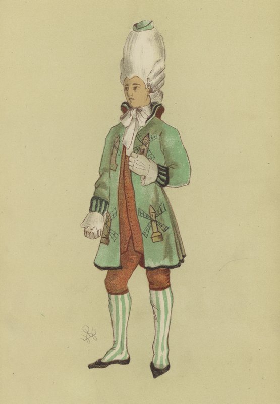 Macaroni of the Reign of George III by English School